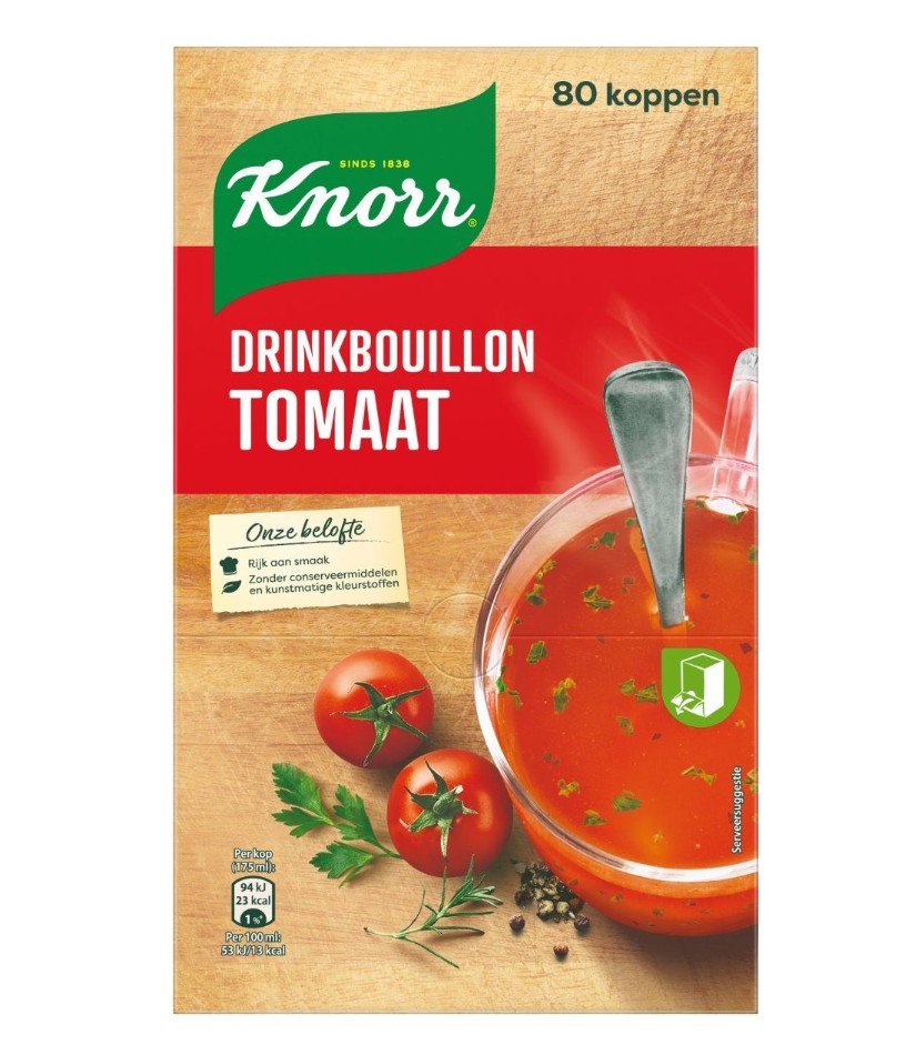 Knorr Drinkbouillon Tomaat 80zk